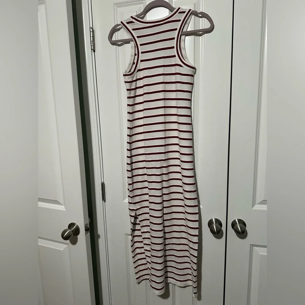 Loft Red and White Striped Dress NWT - Picture 3 of 3